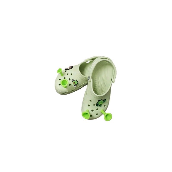 Green Crocs – SHREK CHARMS WOMEN'S 5 MEN'S 7 - Picture 4 of 6